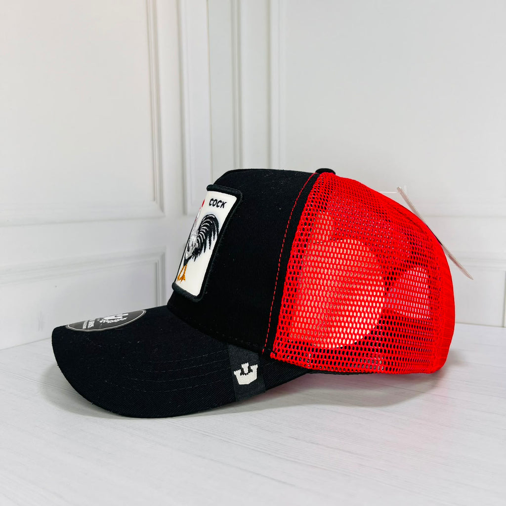 Gorra Rooster Edition – Negro/Rojo