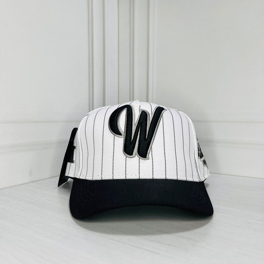 Gorra Classic W Blanca Rayas Negras