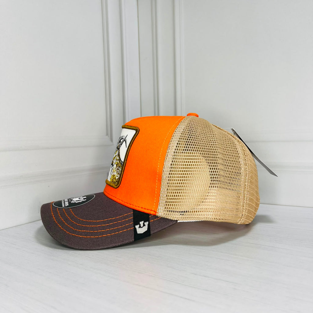 Gorra Trucker Goorin Bros G.O.A.T Naranja