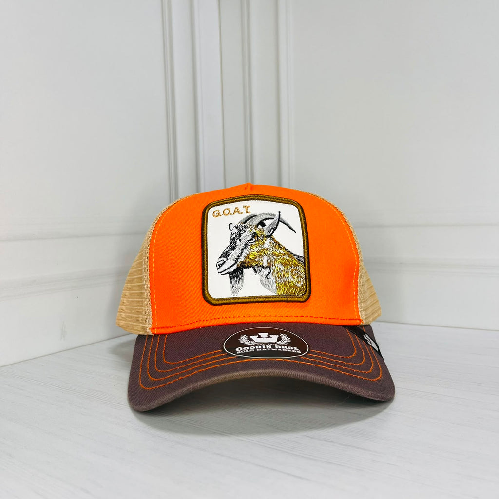 Gorra Trucker Goorin Bros G.O.A.T Naranja