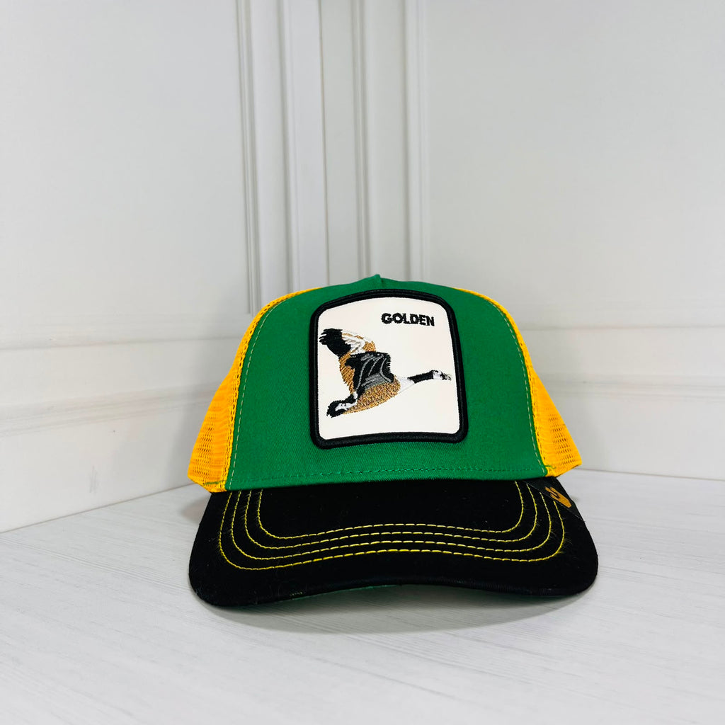Gorra Trucker Goorin Bros Golden Verde y Amarilla