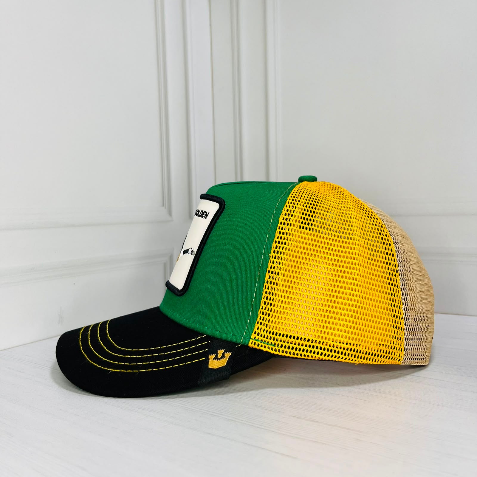 Gorra Trucker Goorin Bros Golden Verde y Amarilla